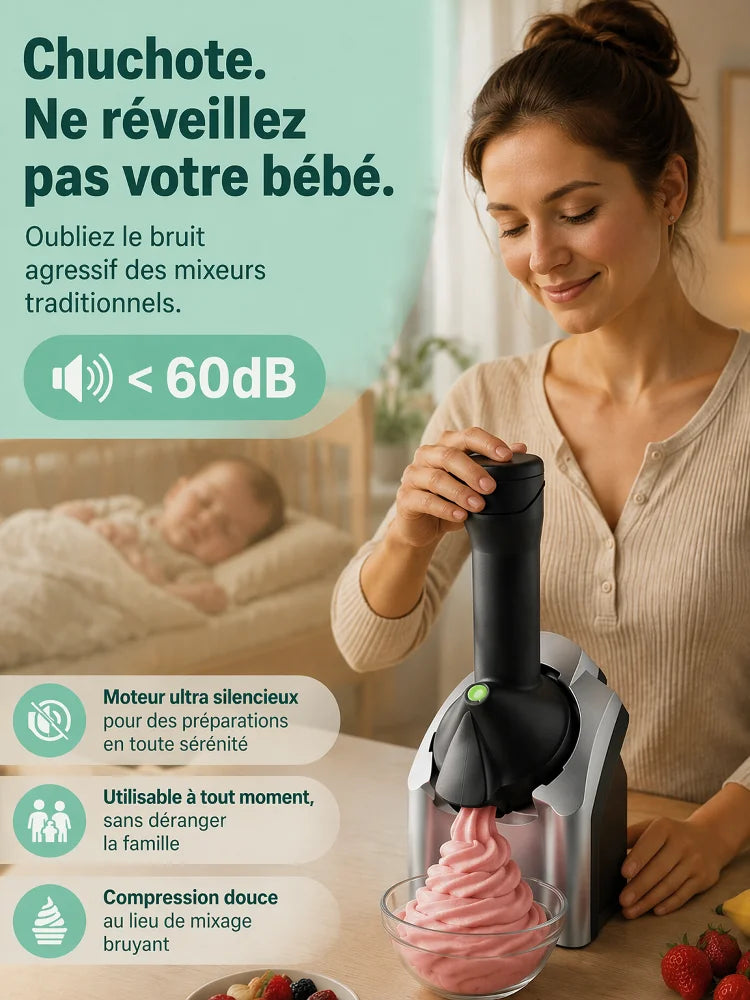 Fruizz™ | Il Fait Très Chaud... Rafraîchissez-Vous Avec une Glace Maison 100 % Naturelle en Seulement 60 Secondes !