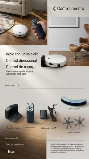 Robot Aspirador Inteligente Multifuncional