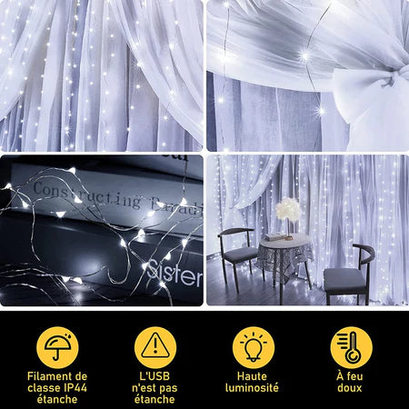 “¿Cansado de decoraciones sin gracia? Dale vida a tus fiestas con la Guirnalda LED 3M USB”