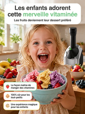 Fruizz™ | Il Fait Très Chaud... Rafraîchissez-Vous Avec une Glace Maison 100 % Naturelle en Seulement 60 Secondes !