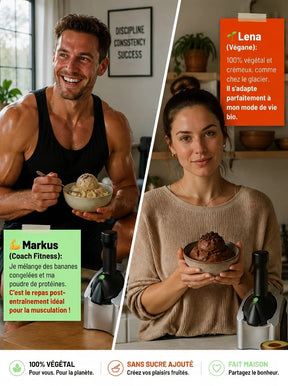 Fruizz™ | Il Fait Très Chaud... Rafraîchissez-Vous Avec une Glace Maison 100 % Naturelle en Seulement 60 Secondes !