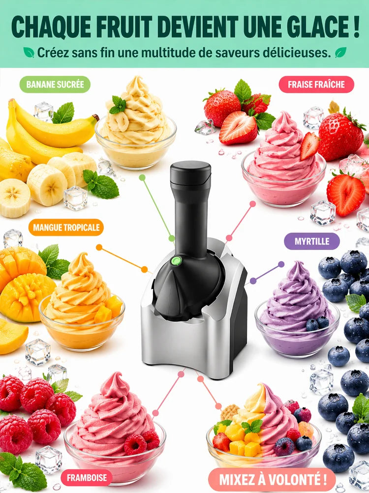 Fruizz™ | Il Fait Très Chaud... Rafraîchissez-Vous Avec une Glace Maison 100 % Naturelle en Seulement 60 Secondes !